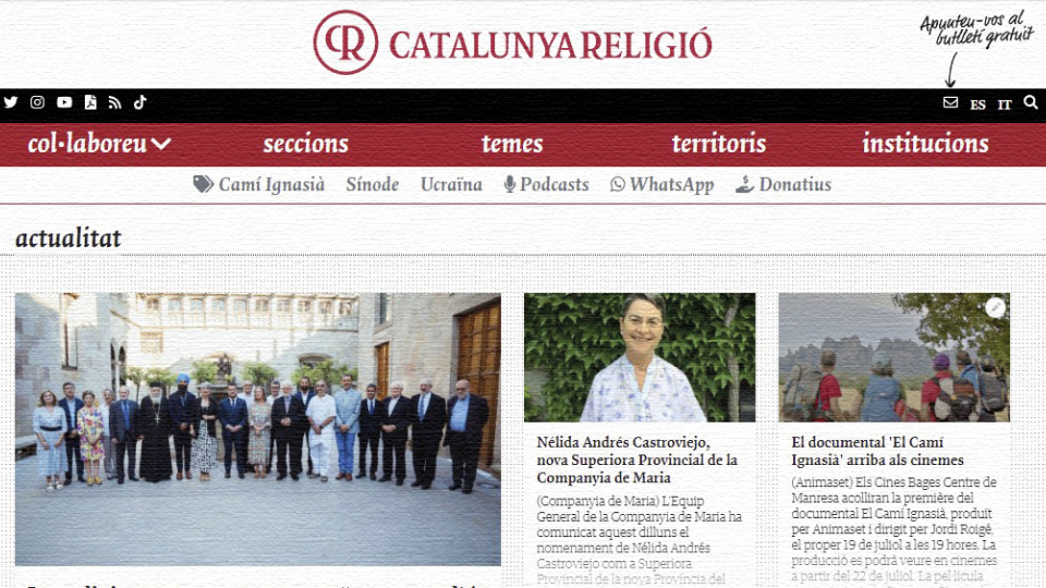 Canvis al web de Catalunya Religió.