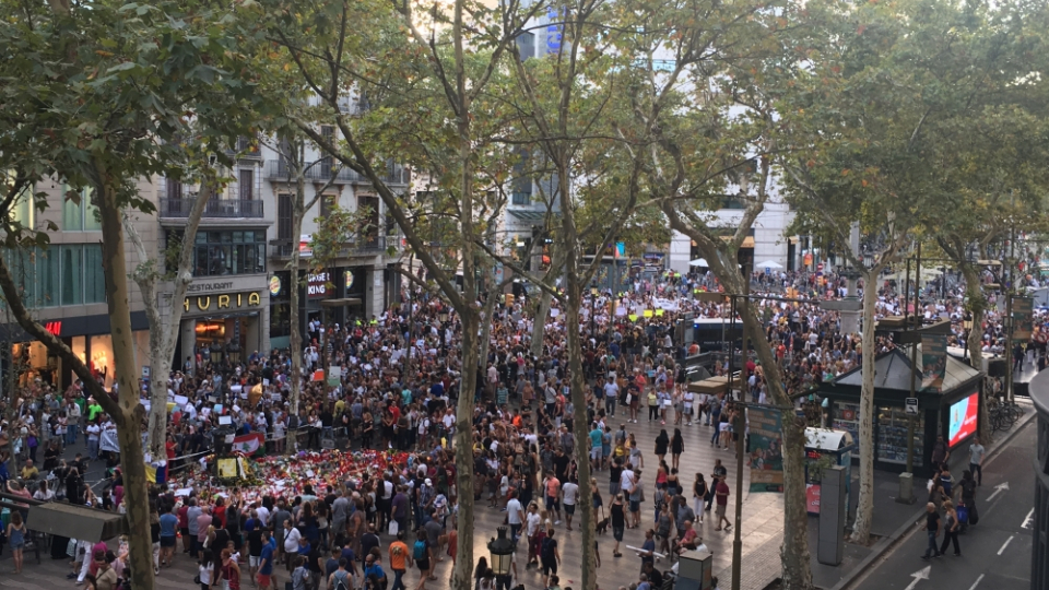 La comunitat musulmana contra el terrorisme a Barcelona.