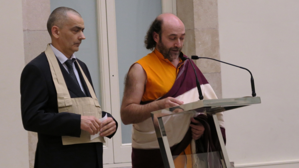 Lama Dondrub i Lluís Nansen Salas, budistes 