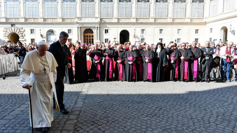 Montserrat Audiencia Papa Francesc