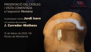 Visita a l'exposició 'Memòria', de Jordi Isern, a Montserrat