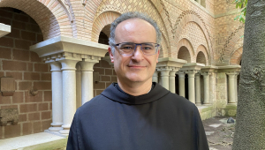 Benedicció del P. Manel Gasch com a abat de Montserrat