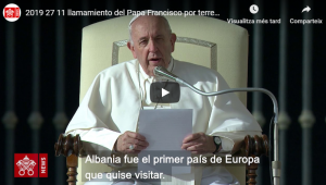 Condol de el Papa pel terratrèmol que ha devastat Albània
