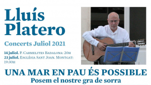 Un mar en pau és possible. Concert de Lluís Platero a Badalona
