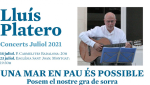 Un mar en pau és possible. Concert de Lluís Platero a Montgat