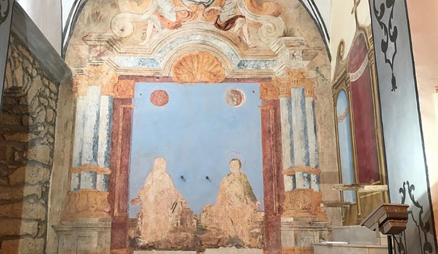 Butsènit d’Urgell recupera unes pintures del segle XVIII a l’interior de l’església