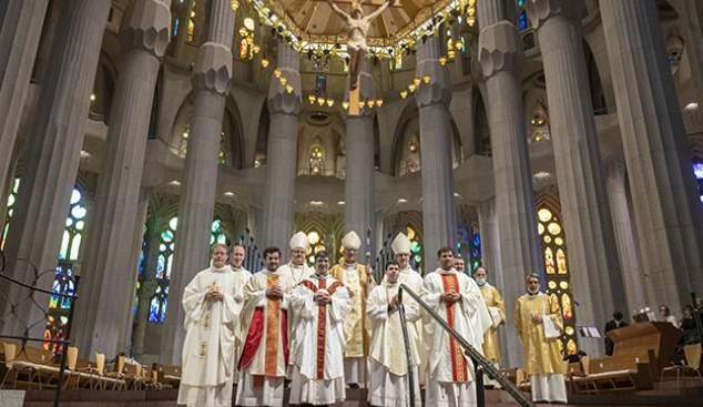 La Sagrada Família acull l’ordenació de cinc nous preveres a l’Arxidiòcesi de Barcelona