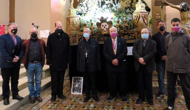 Salvador Giménez clausura l'exposició dels passos del Sant Enterrament a Lleida