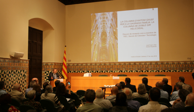 Jordi Faulí pronuncia el discurs de recepció com a membre de l’Institut d’Estudis Catalans