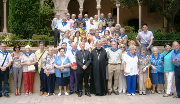 El bisbe de Lleida acompanya la Confraria de la Mare de Déu de Montserrat