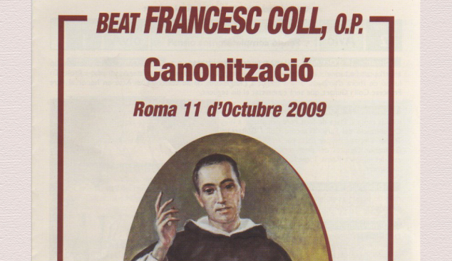 Les Dominiques de l'Anunciata celebren el desè aniversari de la canonització del fundador, el pare Coll