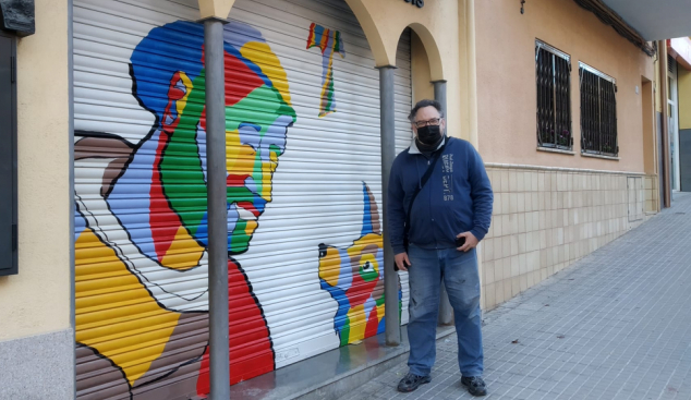 Nou mural de sant Francesc d’Assís a tot color a Bellavista