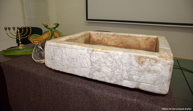 El Museu Bíblic de Tarragona presenta una pileta del segle V