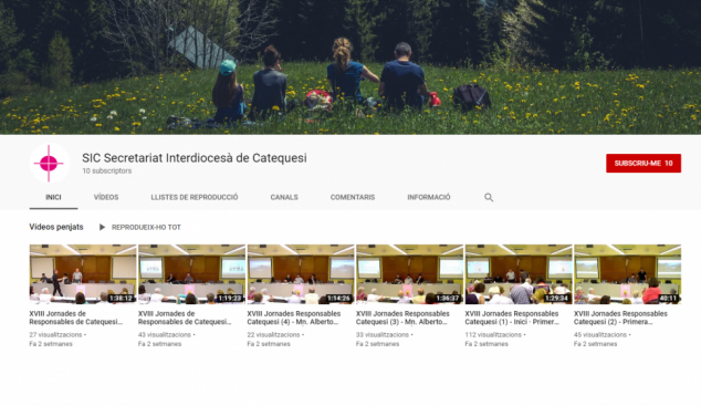 El Secretariat Interdiocesà Catequesi obre un canal a Youtube