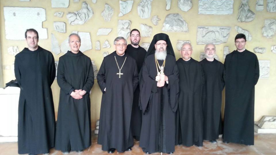 Els monjos de Montserrat que han acompanyat Manuel Nin [Foto: Abadia de Montserrat] 