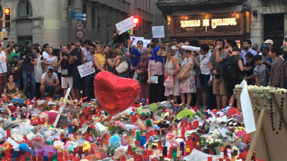 La comunitat musulmana contra el terrorisme a Barcelona.