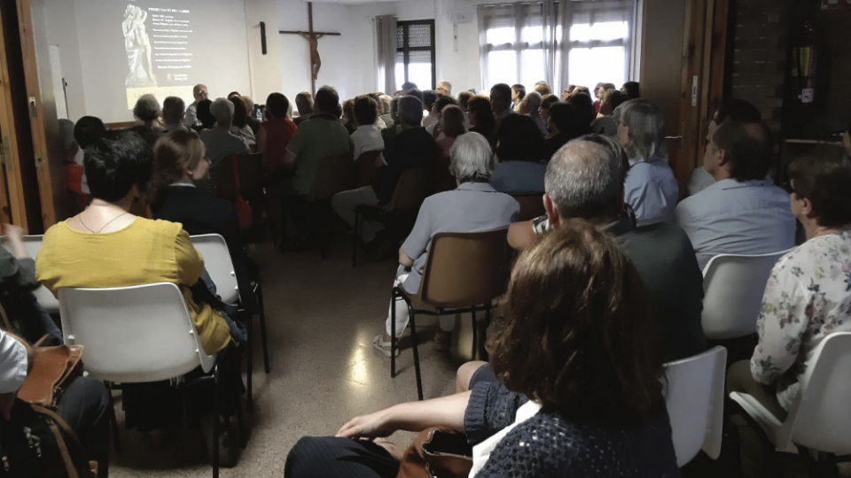 Presentació del llibre 'La parella humana' de Josep Baquer. Fotografia: Casal Loiola.