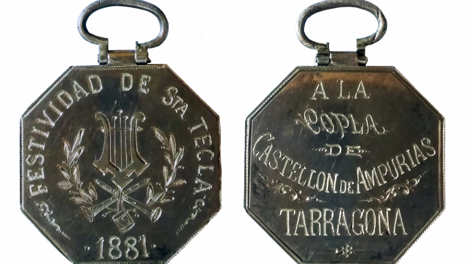Anvers i revers de la medalla commemorativa de l’Ajuntament de Tarragona