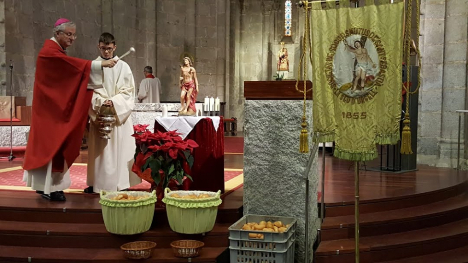 Foto: Celebració de Sant Sebastià a La Seu d'Urgell. Bisbat d'Urgell
