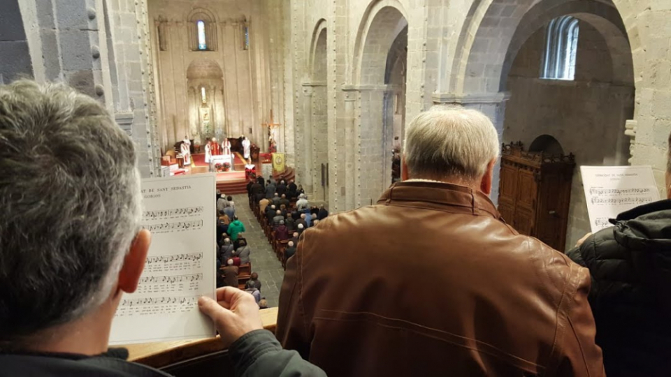 Foto: Celebració de Sant Sebastià a La Seu d'Urgell. Bisbat d'Urgell