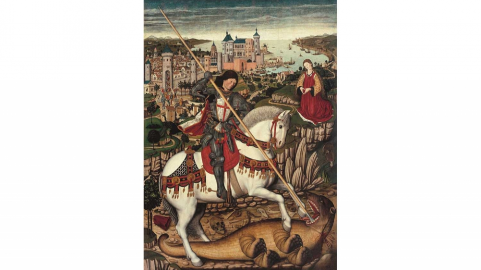 Retaule de Sant Jordi. Pere Niçard i Rafael Mòger. 1468 